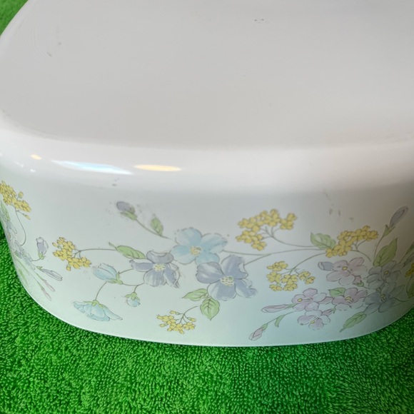 Vintage Corning Ware Pastel Floral Bouquet 5 L Baking Dish Pyroceram EUC - Picture 9 of 10